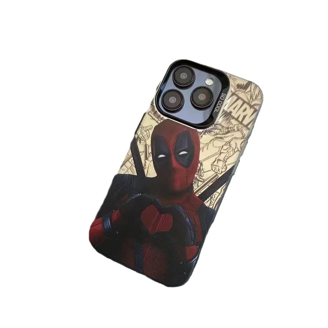 Nueva galvanoplastia color plata para iPhone 16 funda para teléfono móvil Apple 15promax/14 personalidad 13pro12 Europa y América