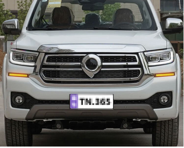 Suitable for 23-26 Models of Great Wall Poer Passenger Version, Special Modified Led Daytime Running Lights Front Bumper Decoration