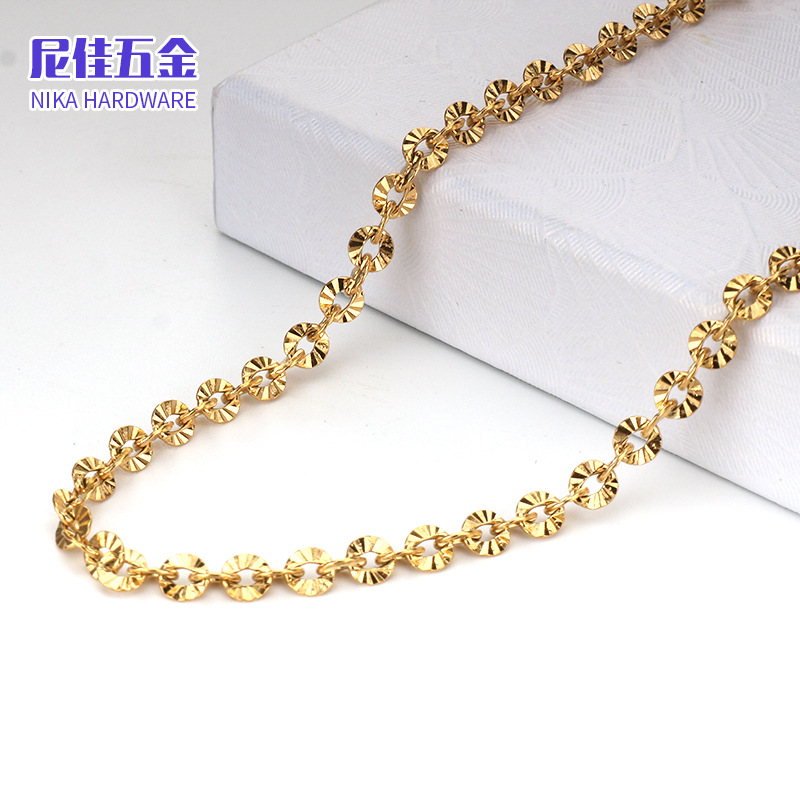 Collar femenino de acero inoxidable 316, cadena de labios minimalista, estilo moderno y versátil