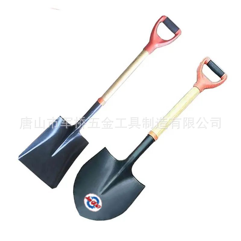 出口农用工具铁锹南美巴西哥伦比亚木柄锹一级木柄