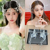 Hair accessory suitable for photo sessions for bride with tassels