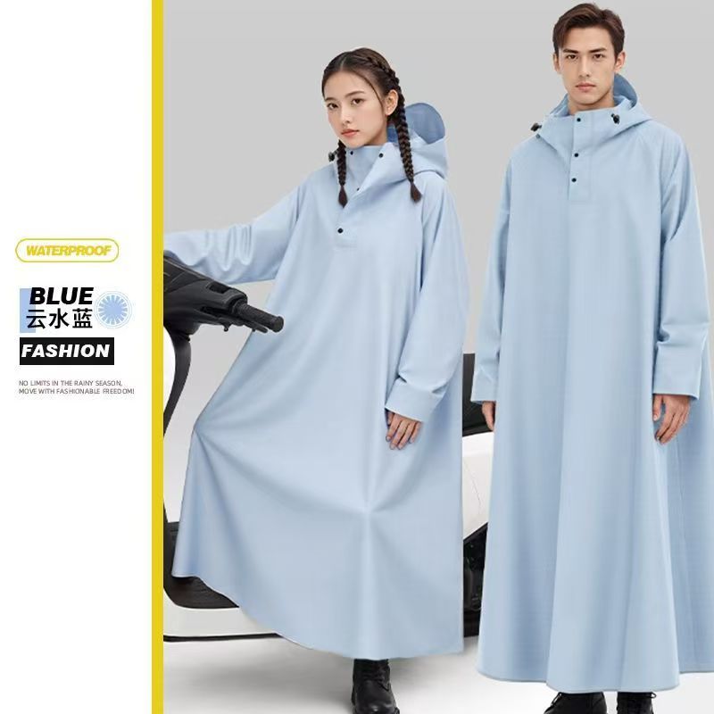 Motocicleta eléctrica impermeable a prueba de tormentas alargada impermeable para hombres adultos montar con una cubierta de pie impermeable para mujeres