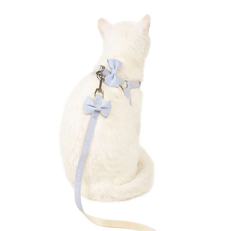 Pez dorado títere cuerda plana cuerda de tracción para mascotas correa para el pecho parche a cuadros grande cuerda para perros ajustable suministros para mascotas