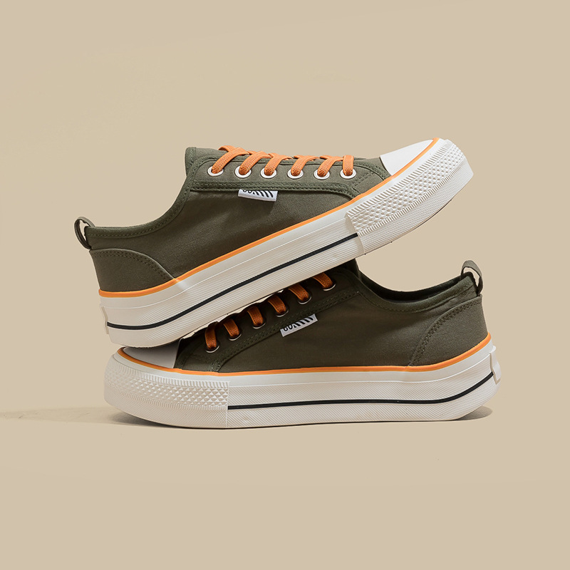 2026 primavera nuevo tipo de zapatos de lona de suela gruesa para mujeres aumentando la altura de los zapatos de deporte casuales con un pedaleo elástico zapatos de skate
