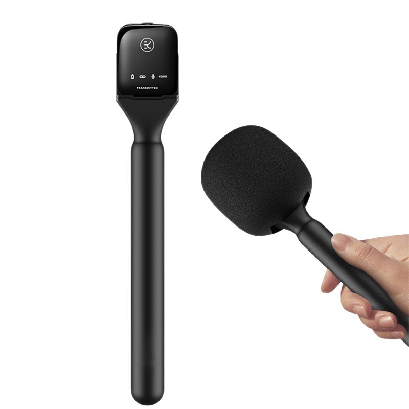 Wireless Microphone Handheld Stick-Style Recording Device for Interviews, Handheld Rod for Live News, Tv Reporters, Outdoor Use 5