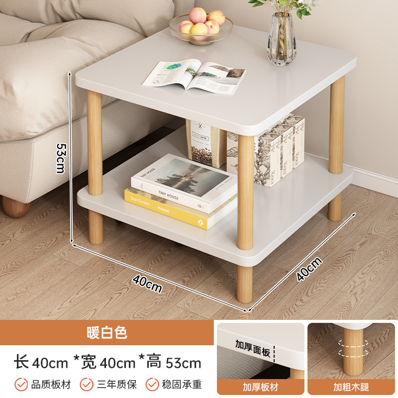 Mesa de té estante multifuncional sofá sala de estar al lado de la mesa de té escritorio dormitorio almacenamiento al lado de la cama simple mesilla de cabecera