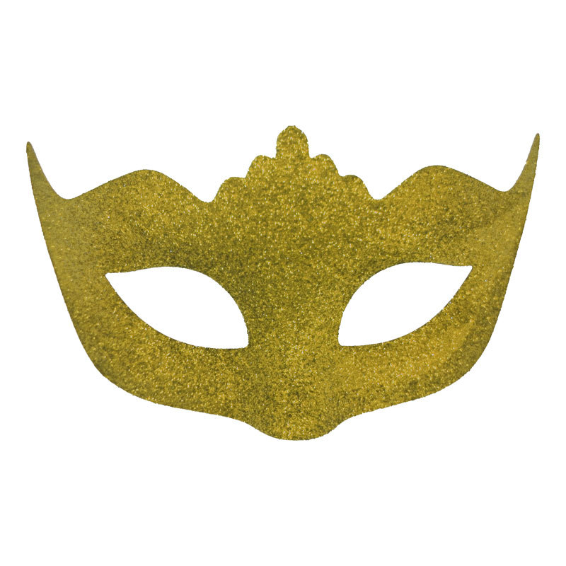 Carnaval polvo brillante retro pequeña máscara de corona veneciana máscara falsa máscara de maquillaje polvo brillante retro máscara de mitad de cara