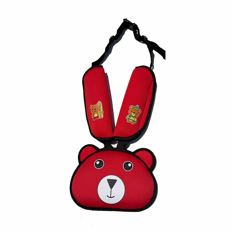 Bear Head Auxiliary Safety Belt Limiter Holder Car Kids Safety Belt Adjustment Anti-Stranglehold Shoulder Protector