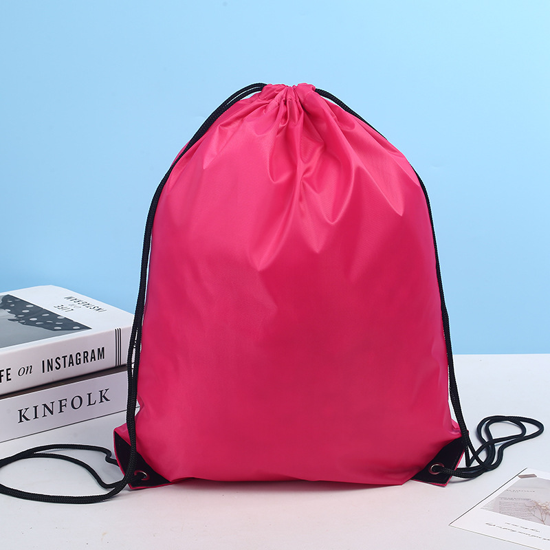 Bolsos de poliéster, mochila de Maratón de baloncesto al aire libre, bolsa de recogida de cuerda de tela de Oxford personalizada