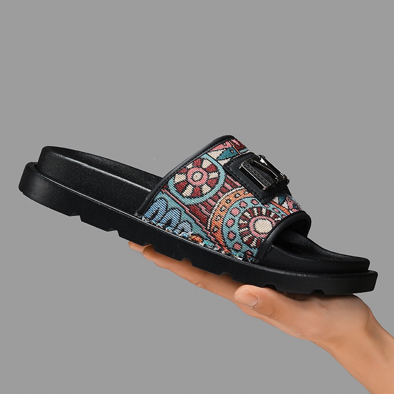 2026 New Couple's Canvas Retro Men's And Women's Sandals, Popular Among Students, Trendy Beach Slippers For Cross-Border_vogvips.com
