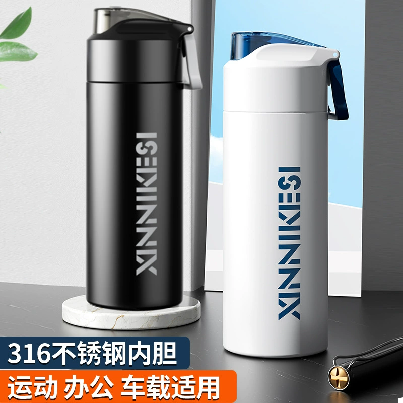 Большая емкость термальной чашки для студентов мужского и женского пола специальная чашка для воды с высоким значением прямой напиток портативная автомобильная чашка для воды с пользовательским логотипом