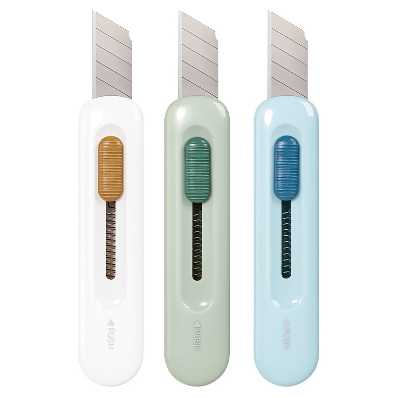 Cuchillo Multiusos Portátil Deli 2079/2079-C, Cuchillo Pequeño para Manualidades, Cortador de Papel