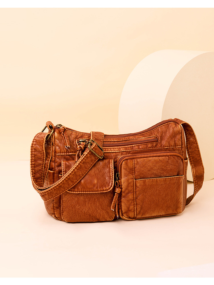Dames schoudertas van gewassen pu-leder in retro stijl_voghion.com