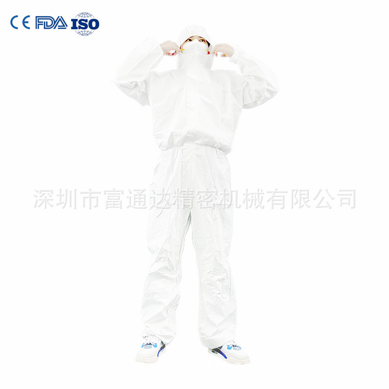 工厂价格 一次性连体工作服 tyvek适用于卫生院防血液飞溅EN14126