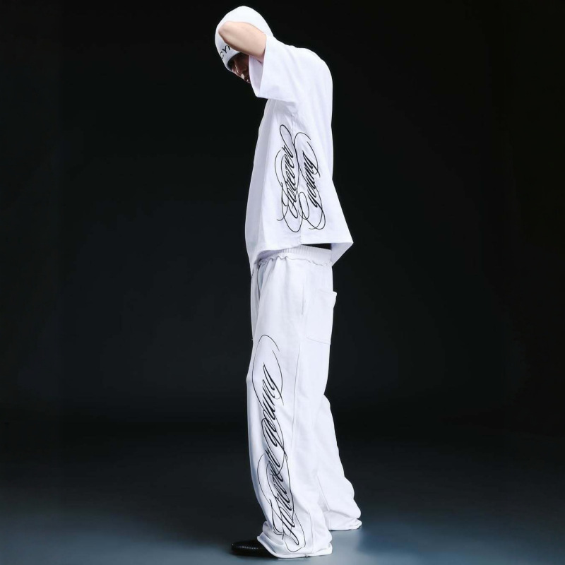 2025外贸新款跨境潮牌设计印花男女卫裤|undefined