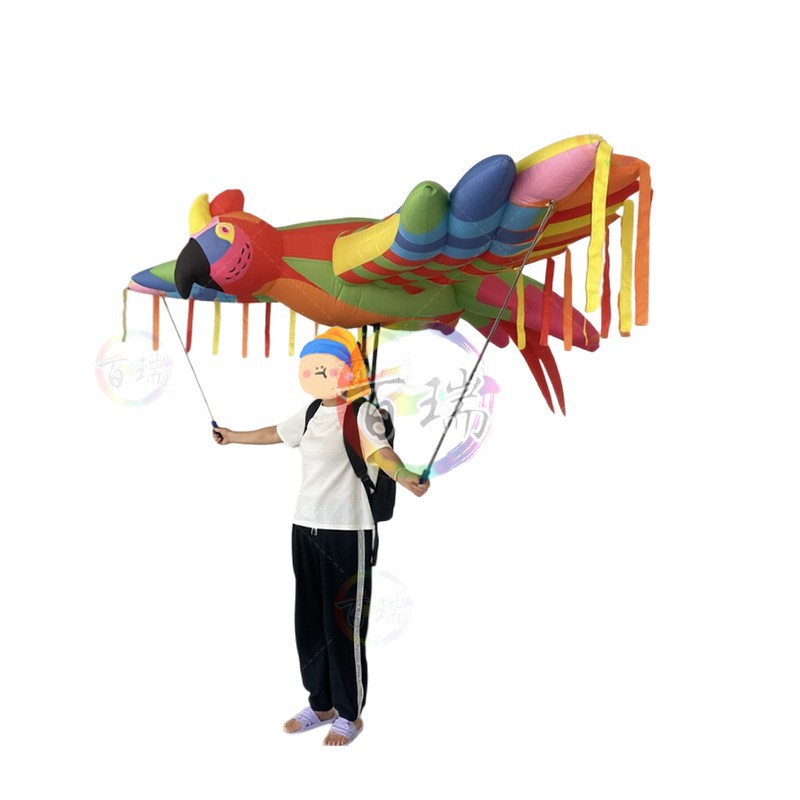 Muñeco Inflable de Loro Interactivo para Parques de Atracciones y Eventos