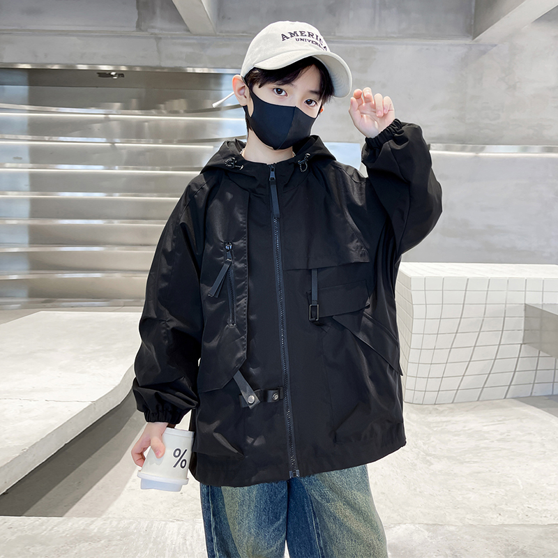(2개) 어린이 의류 소년 봄 코트 2024 새로운 봄과 가을 스타일 어린 아이들의 시원하고 잘 생긴 충전 옷 소년 봄 옷