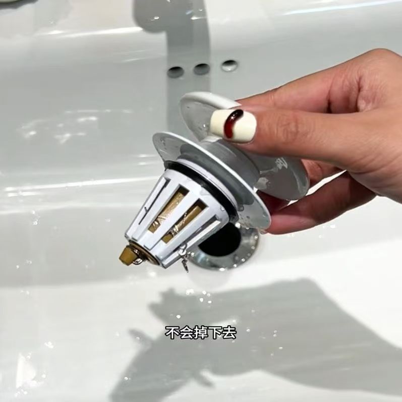 かわいい子犬洗面器漏れプラグ浴室セラミック洗面器排水クリエイティブ洗浄プッシュ式ファイアペイントシール|undefined