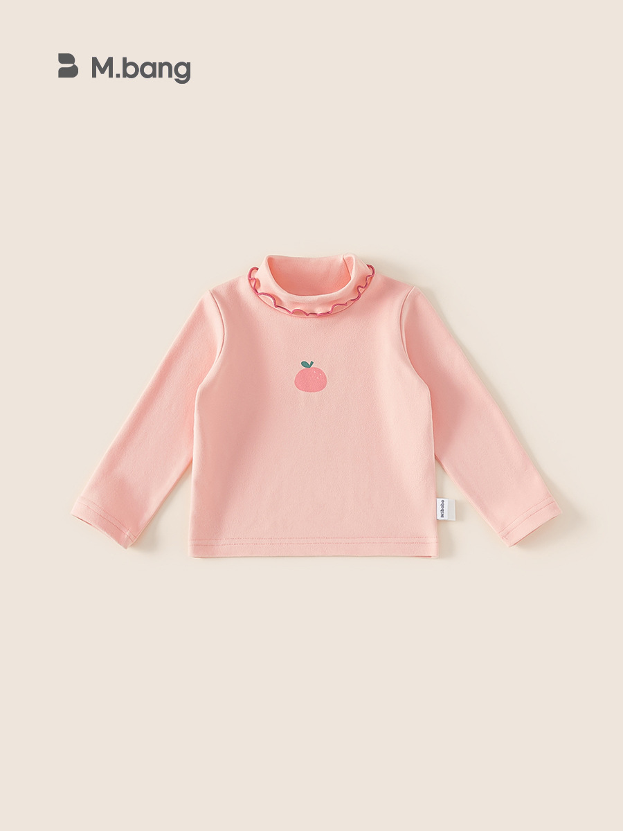 Youbao Ropa Infantil, Camiseta Interior de Encaje con Cuello Medio Alto, Nuevo Estilo 2026 para Niñas, Otoño e Invierno, Camiseta Interior para Niñas