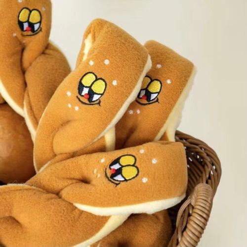 Korea's new ins long bread baguette hidden food sniffing toy foreign trade pet dog sounding plush