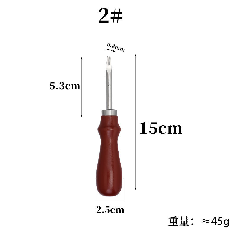 ケヤキの柄の皮革の工具は辺を削ります。|undefined