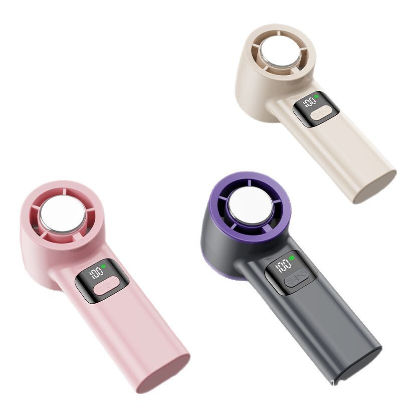 2025 新しい F1 高速ハンドヘルド小型ファン USB ミニポータブル冷却氷タービン羽根なしファン|undefined