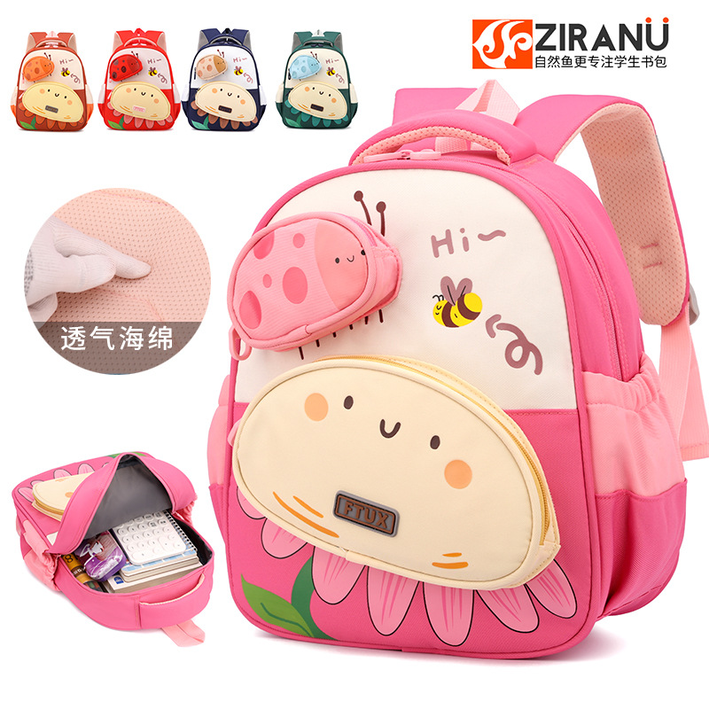 Mochila de jardín de infantes lindas niñas mochila de espalda mochila de niños mochila de dibujos animados de grado 1 - 2 mochila escolar