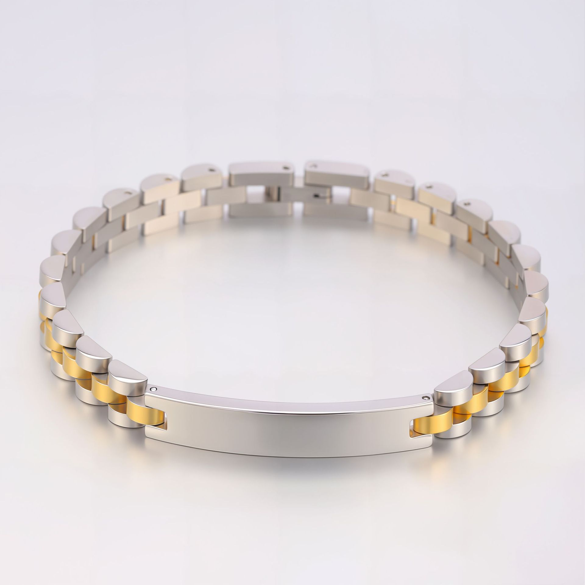 304L de precisión de acero inoxidable pulsera de marca no decolor joyas de pulsera