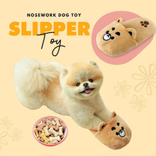 现货Ins新款韩国柴犬拖鞋发声BB叫玩具狗狗玩具出口宠物响纸玩具