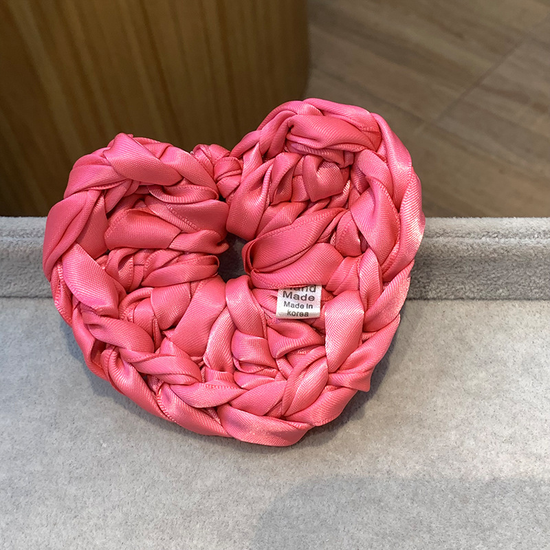 Isladegar con dopamina gran flor anillo de cabello mano cinta tejida cuerda de cabeza de alta sensación de cabello adornos de cabello de flores