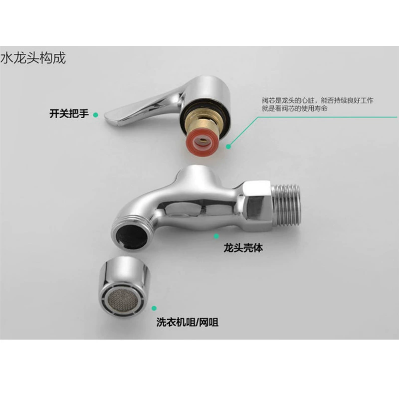 Ximans Copper Dispenser Faucet, Stainless Steel AISI 304, Laundry Sink, Long Spout