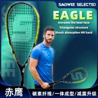 Ракетка для сквоша SALYWEE Red Eagle, цельная профессиональная тренировочная ракетка из углеродного композита, европейская и американская спортивная ультралегкая ракетка 185 ± 5 г