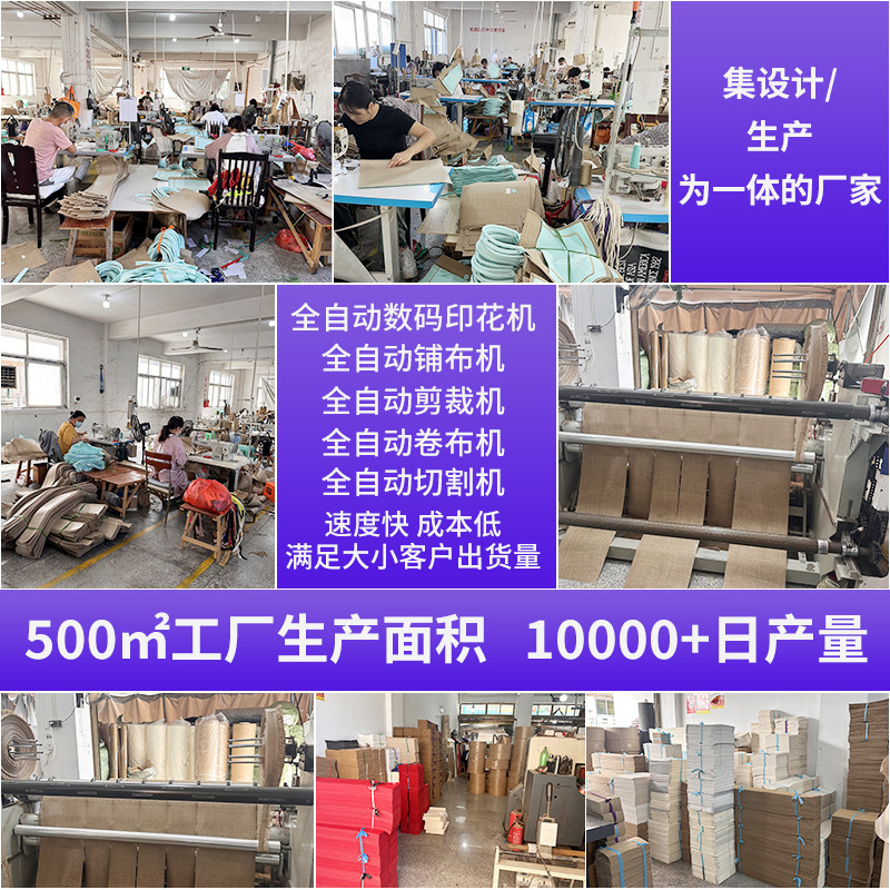 Spot bolsa de lino portátil con núcleo en blanco publicidad publicidad bolsa de lino de imitación patrón de impresión en color personalizado personalizado