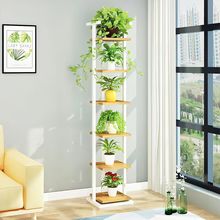 花架置物架室内阳台落地式花盆架客厅铁艺多肉绿萝立式多层方台架
