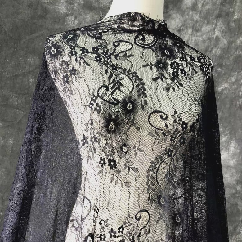 3米价法式婚纱头纱礼服花边蕾丝裙子衣服花边辅料窗帘蕾丝面料