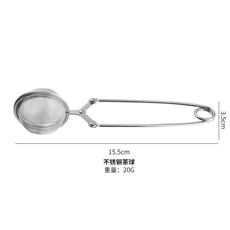 304 ステンレス鋼ハンドルティーボールティークリップティーメッシュフィルター調味料メッシュドレンクリップボールクリッパーやさしくティーボールを作る|undefined