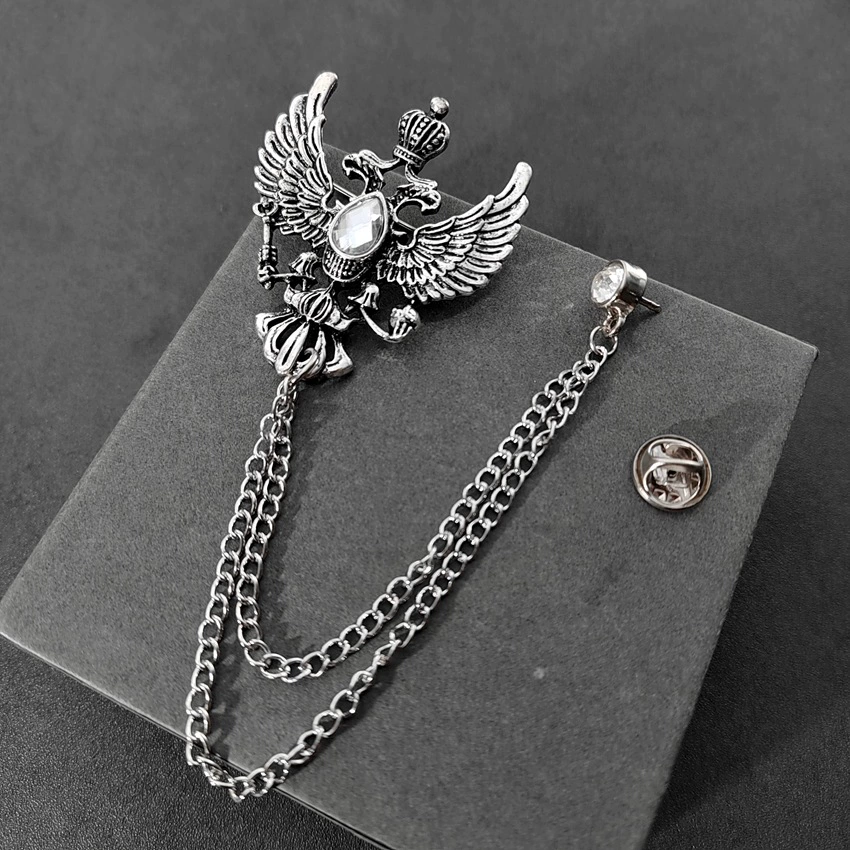 Трендовый ретро костюм тяжелый ювелирный аксессуар популярный INS ветер мужской костюм с воротником цепной аксессуар корейский костюм аксессуары