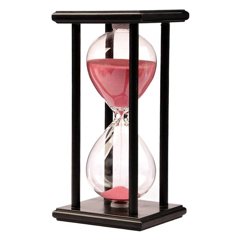 60 45 \ 30 15 minutos de madera marco vidrio reloj de arena temporizador creativo puesto de suministro al por mayor adornos creativos