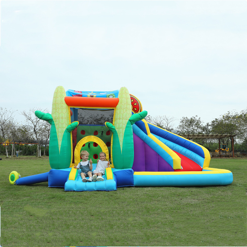 Castillo infláble infantil doméstico perforador interior pequeño parque deslizante castillo traviesos trampolín parque de juegos image 13