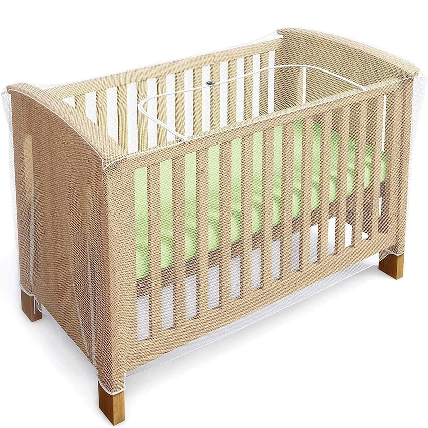 Baby bed mosquito net cover U-shaped semicircle zipper encryption white baby bed mosquito net cover fence bed mosquito net in stock