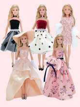 適用30cm芭比娃娃衣服小布可兒frpp心怡st換裝公主裙時尚套裝玩具