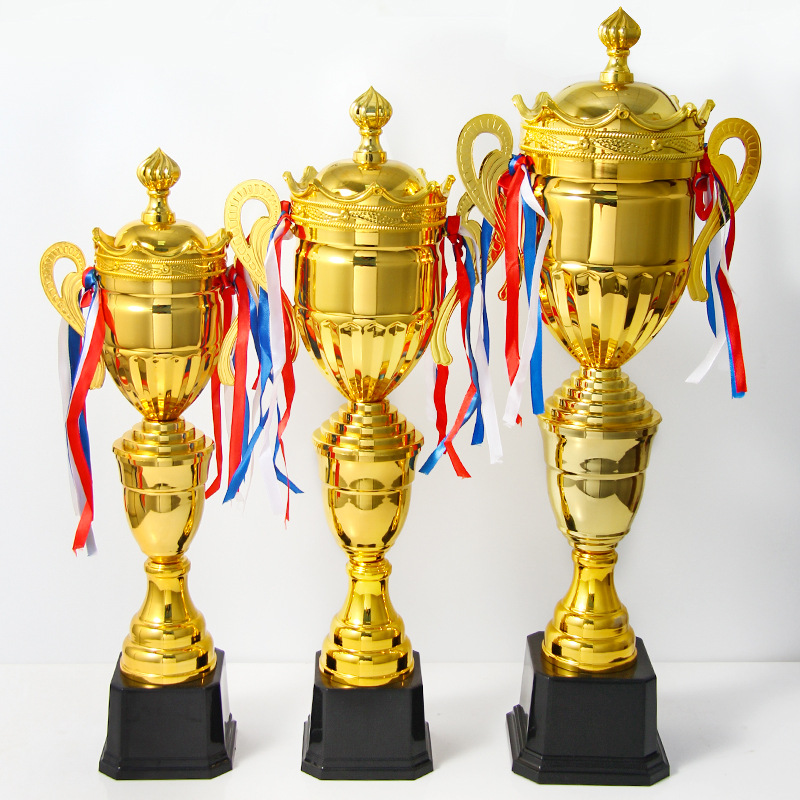 Trofeos de metal fútbol juego de baloncesto premios creativos niños primarios juegos escolares premios escolares nuevos