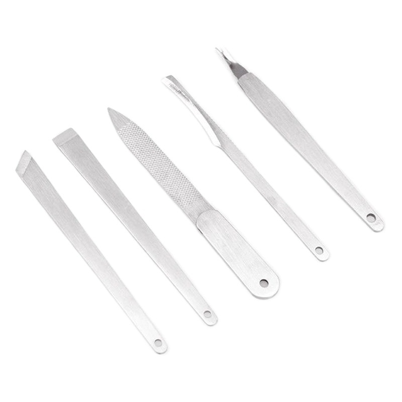 Nail file dead skin fork manicure pedicure tool pedicure knife beauty tool beauty manicure 5 piece set