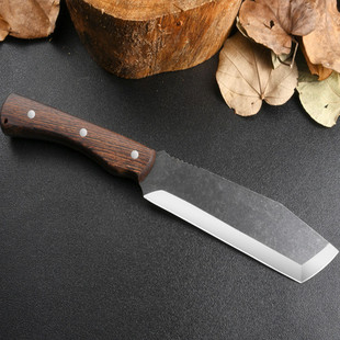 Outdoor multi-functional meat cutting knife thickened chopping knife body forging knife surface design outdoor camping open cutter