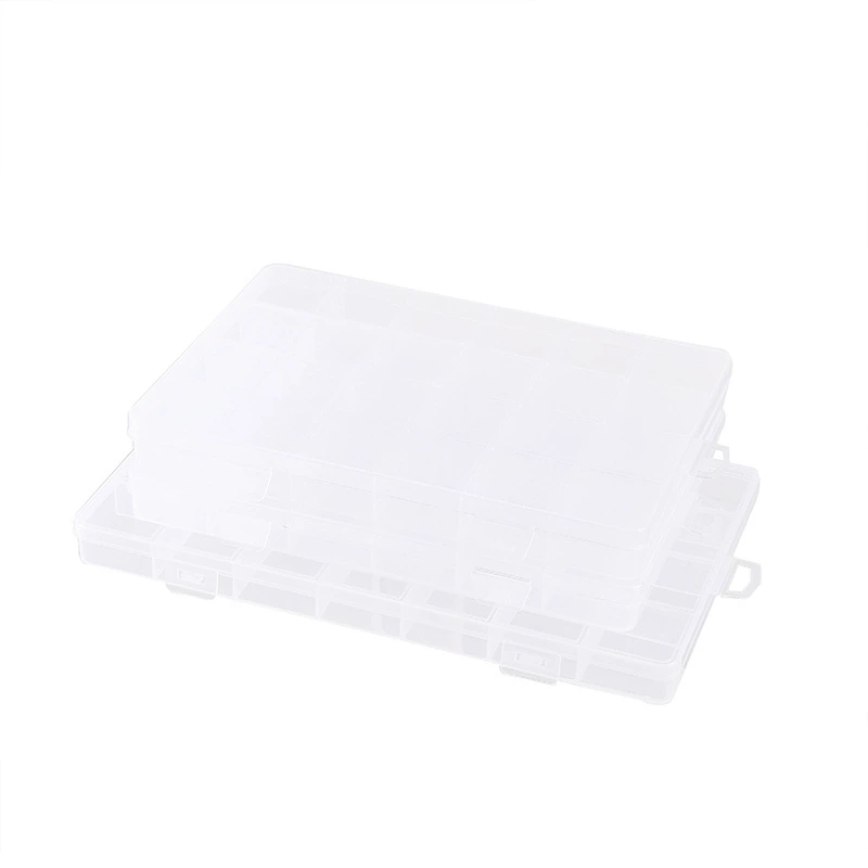 Plastic storage box, storage system, beads, accessory, 24 cells, 28 cells, DIY