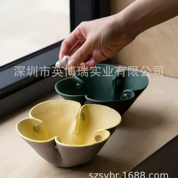 Creative Flower-Shaped Storage Tray, Stylish Foldable Miscellaneous Tray, Multifunctional Storage Tray for Entryway, Bedside, and Dressing Table