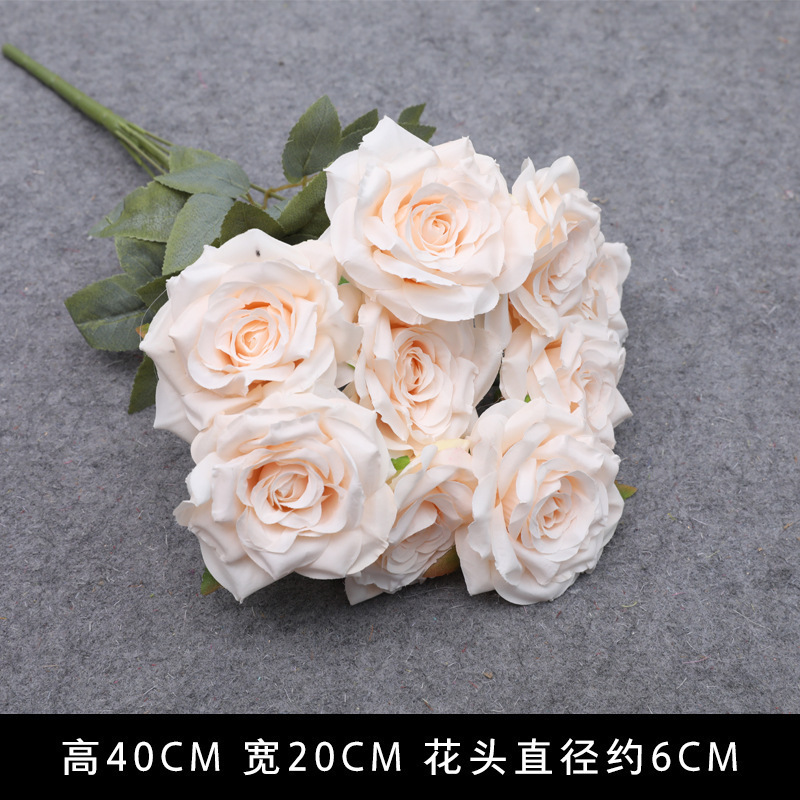 香槟色仿真花婚礼婚庆场地场景布置道具结婚装饰花艺花材假花批发|undefined