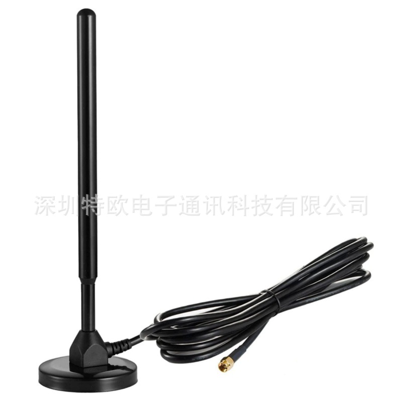 433 LORA天线433MHZ全向35DB高增益无线粗铜棒470M大吸盘长距