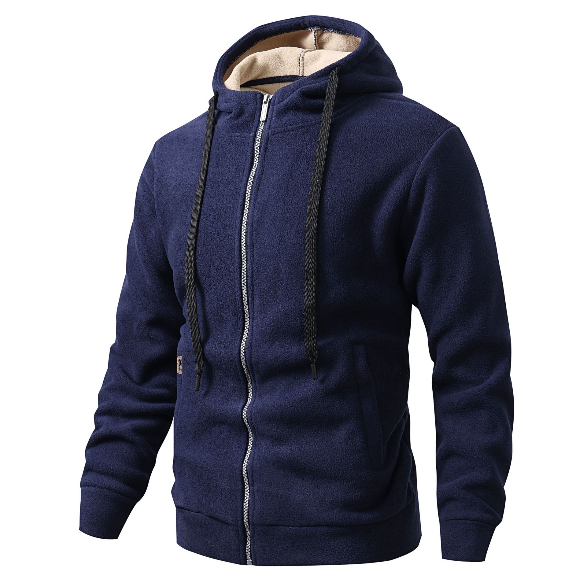 Veste polaire populaire européenne et américaine, pull à capuche pour homme, vêtements de baseball, courses de locomotives, course à pied en extérieur, escalade en montagne_voghion.com