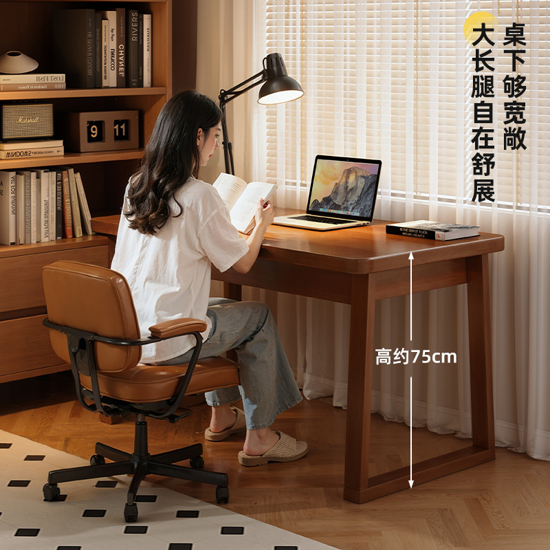 Escritorio de computadora pequeño escritorio doméstico escritorio de madera sólida rectangular escritorio de escritorio de estudiantes escritorio de oficina de alquiler simple